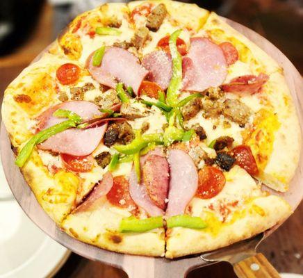 12 INCH ALL MEAT PIZZA WITH BELL PEPPERS