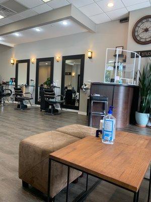 You can see all the sanitizers were placed everywhere.