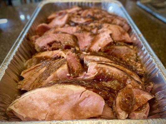 10 pounds of sliced, smoked Ham! Yes, it tastes as good as it looks!
