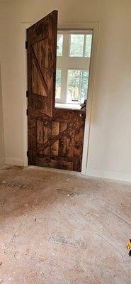 We can stain your door different colors!