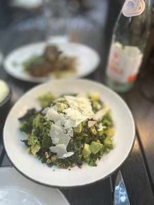 Super green vegetable salad