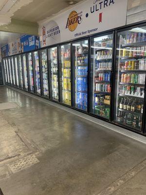 New cooler with 18 doors!