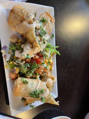 Philly cheesesteak egg rolls