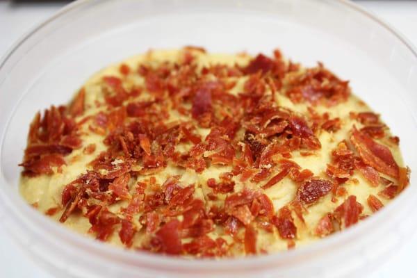 Bacon Prosciutto hummus (fan favorite !)