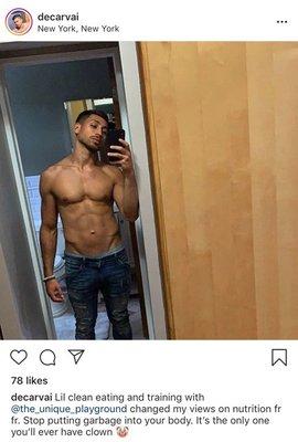 First came in with shoulder injury, now able to concentrate on other goals.