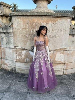 prom (essentially my debut look, without the crown)