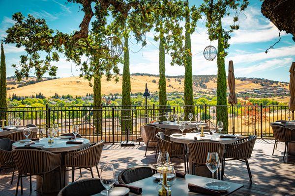 Outdoor patio dining.