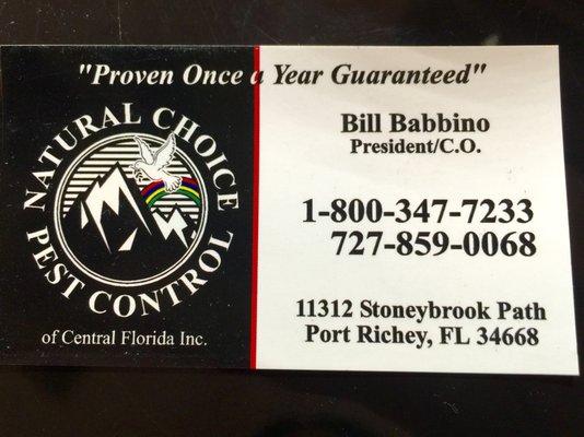 Natural Choice Pest Control of Central Florida