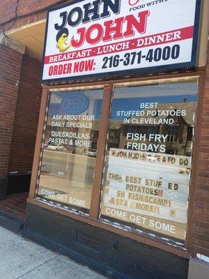 Lights & open sign lit but no one appears to be here to accept business.