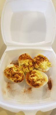 Deviled eggs!!! $.50 each and sooooo good!!