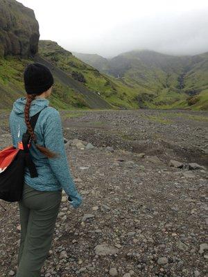 exploring in Iceland