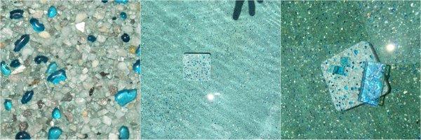 They dumped 16 gallons of acid in the pool to correct their underexposed finish job. It oxidized the pool finish dye making it green.