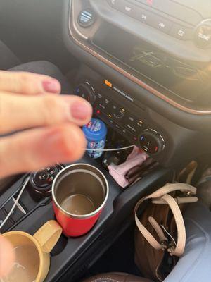 This is the first picture where it was shipped off, keep in mind we had done no household, chores, or dishes or anything