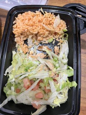 I paid 14 dollar for this meal. And this is what i get. So little rice. So disappoint. I want more rice!!!!