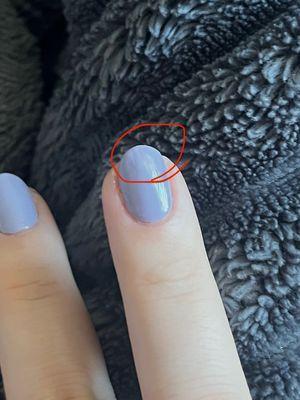 More streaky top coat