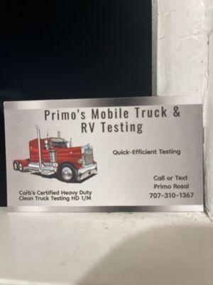 Carb Clean Truck Mobile Testing