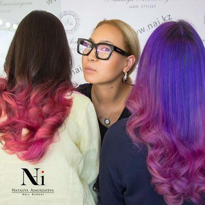 Balayage, artificial hair color