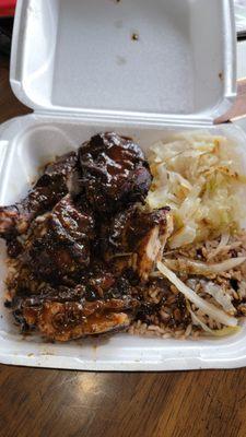 that's their large Jerk Chicken. $15
