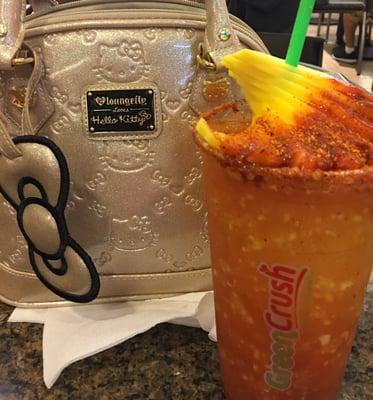 Spicy picante mango drink!