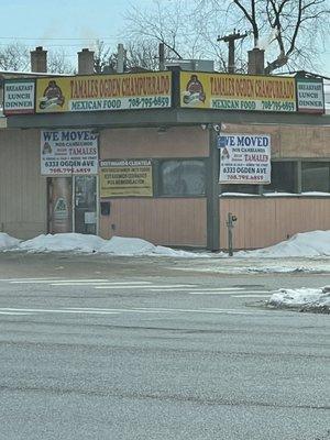 Due to the fire, they have moved across the street