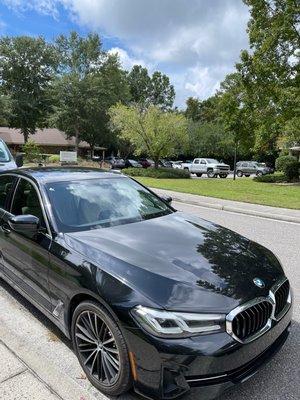 Safely back on the road!