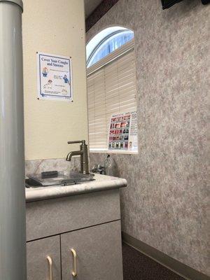 Rooms are not private. Big room dividers