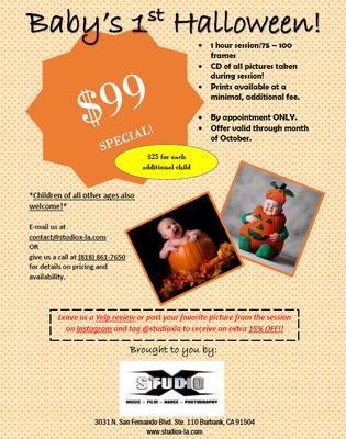 Studio X - October Special!