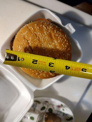 The Sheik burger. Price went up, but no shrinkflation here.