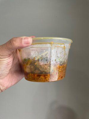 Small portion of Chicken Karahi