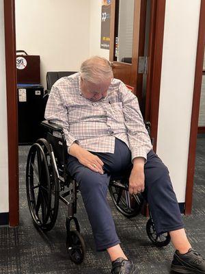 Not sure if this is Mr. Craig's breakfast nap, brunch nap, after lunch nap, or afternoon nap.