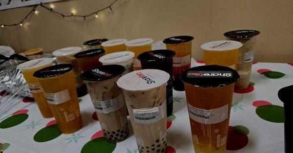 Perfect festive treat! The boba was fresh, flavorful, and set up for our Christmas event at Amazon.
