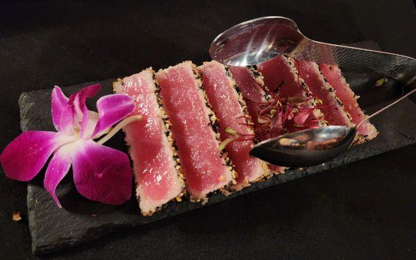 Tuxedo sesame seared ahi tuna