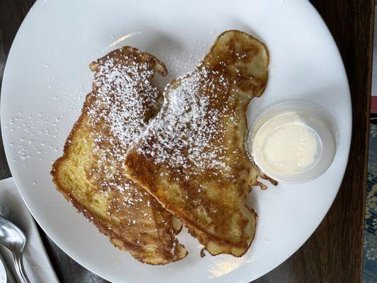 Perfectly crisp Side of French Toast @ Momma Jane's.