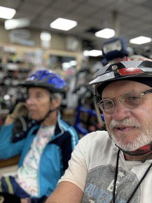 Interior: short wait while Andy installs the new seat