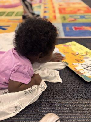 Baby story time (wigglers and walkers) at the library