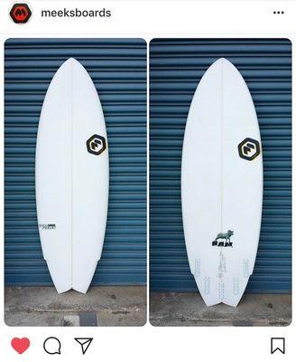 Follow @meeksboards to preview the custom creations...This is my hubby's latest toy