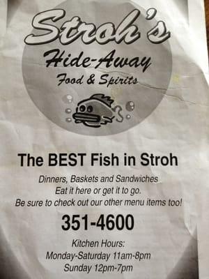 Stroh's Fish