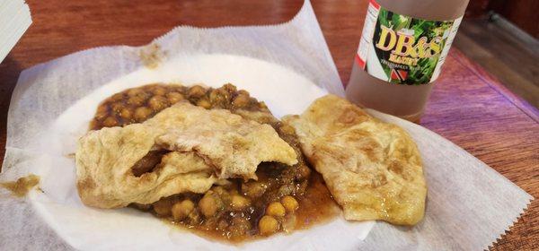 The Best Doubles - anywhere in the world and Mauby drink! My heart and stomach is happy