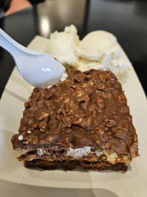 Peanut butter marshmallow brownie