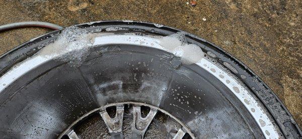 Bad rim that came on the car.
That I paid $64,000.00