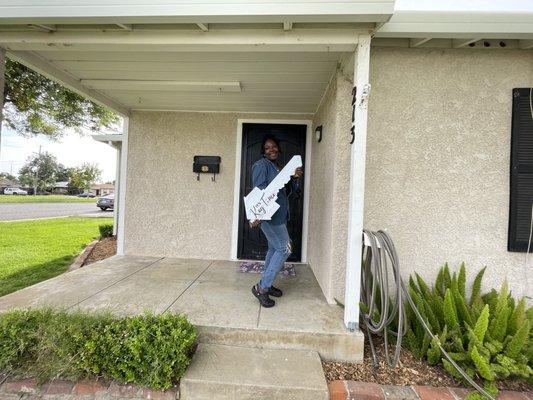 Happy first time buyer