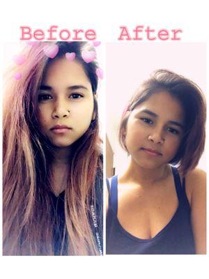 By Tamika...shortest I've gone and I love it!!!!