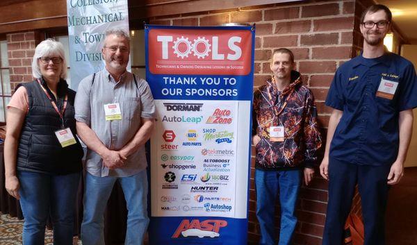Dave, Caleb, Branden and Sherry are all at TOOLS training put on by AASP,