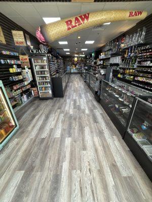 They got everything from hookah products to prerolls and gummies.