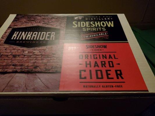 Taster box from Kinkaider Brewery