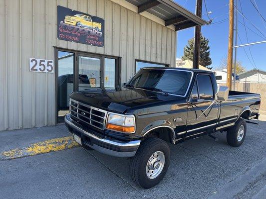 Owning this truck since new for 28 years, I finally have windshield protection and Quality Window Tinting!