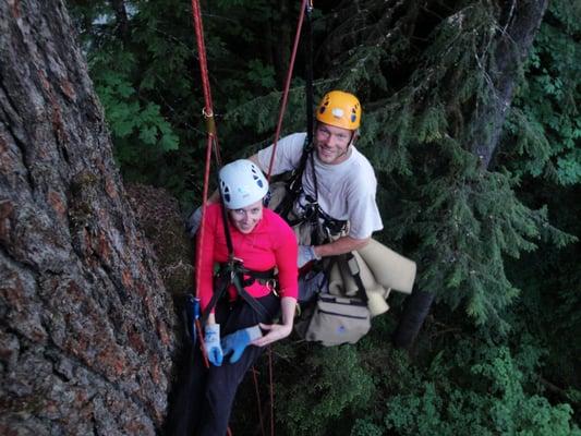 My friend with Rob, one of the instructors