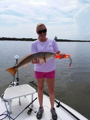 Caught a Red fish too big to keep!