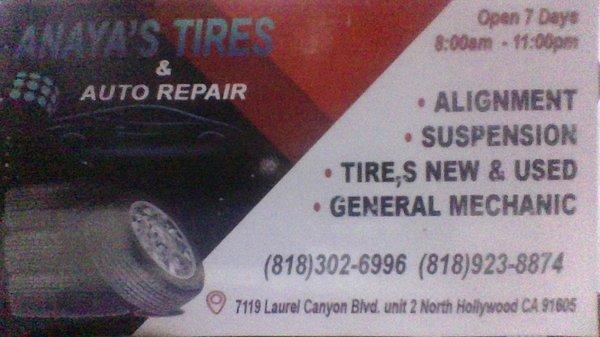 Anaya's Tires & Auto Repair
