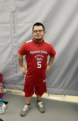 He loves his new haircut.